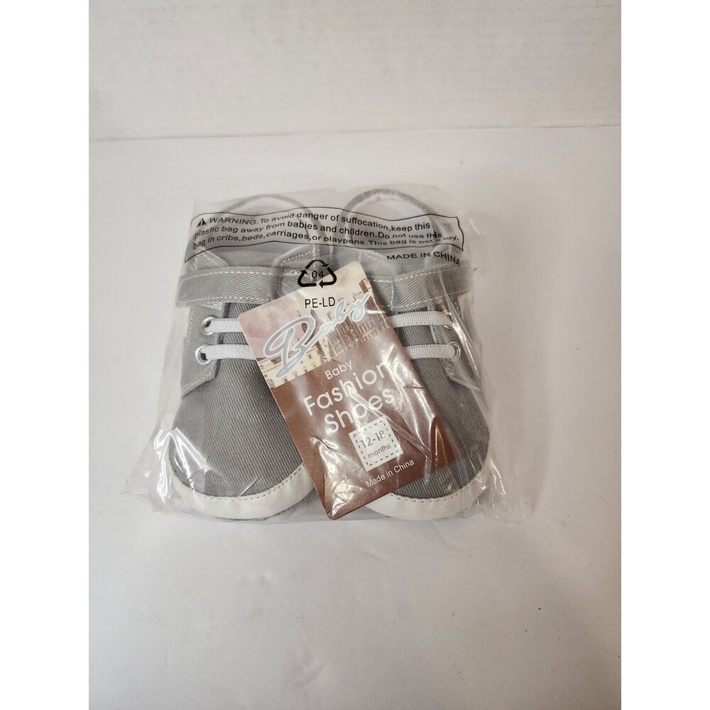 Baby fashion shoes size 12-18 months, color Gray